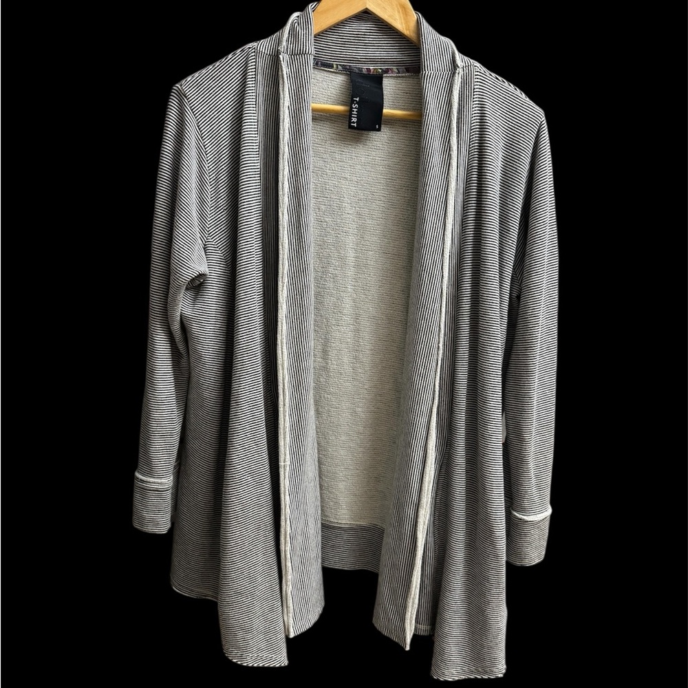 Anthropologie Dolan T-Shirt Striped Cardigan. S